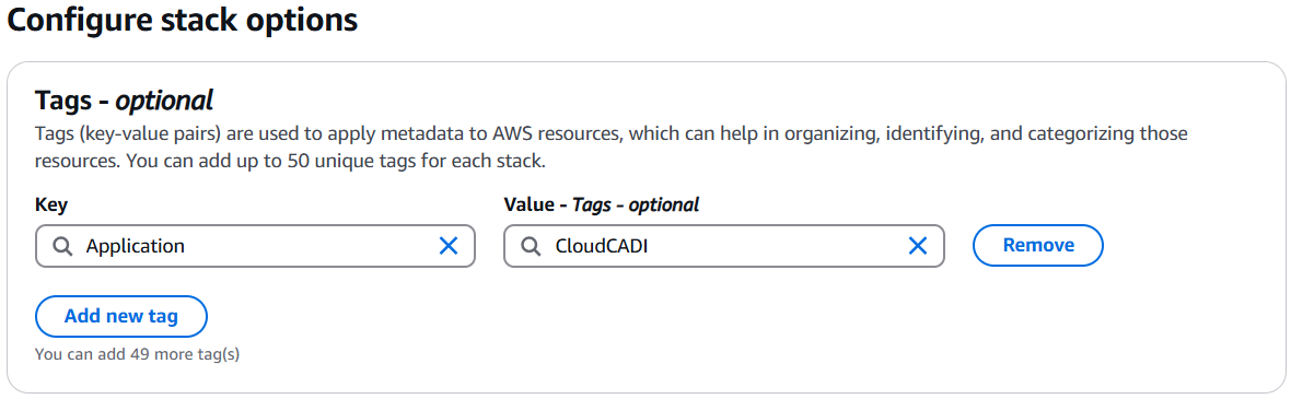Configure-Stack-Options