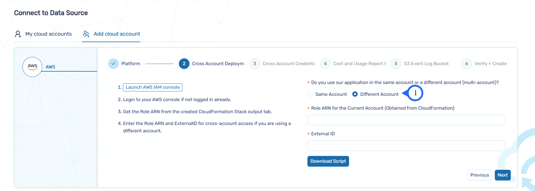 CloudAccount-Different